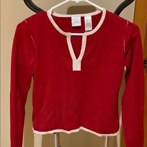 Mid length sleeved blouse